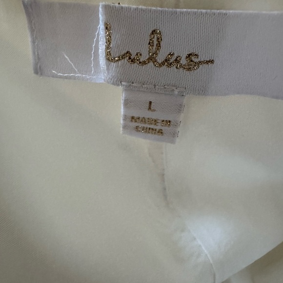 Lulus Pristine Love White Taffeta Strapless Long Maxi Dress With Pockets, Size L - Picture 14 of 16